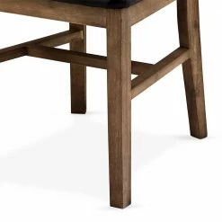 Zwei Massivholzstühle Aus Akazie - Nurelia (2er Set) -Malott-Shop zwei massivholzstuehle aus akazie mit sitz kunstleder nurelia 04